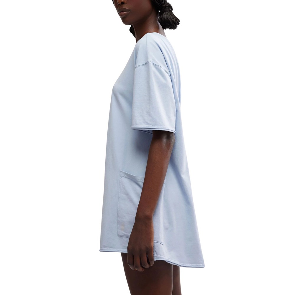 FP Movement Free People Hot Shot Tee Romper Steel Blue Size Large NWT - Picture 3 of 8